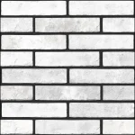 Faianță  tip caramida aparenta interior / exterior Klinker Brick, 6 x 25 cm, alb, mat, texturat