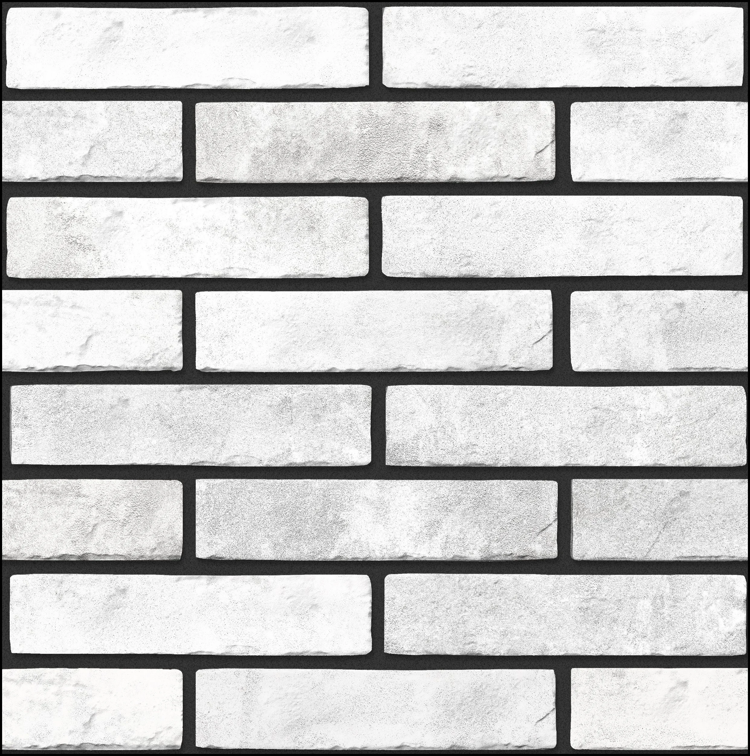 6oej6p96b5tuvtaz713397 Faianță tip caramida aparenta interior / exterior Klinker Brick, 6 x 25 cm, alb, mat, texturat - imagine 1