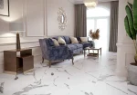 Gresie interior Calacatta Vera, 60 x 120 cm, alb, mat - imagine 3
