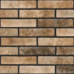 Faianță  tip caramida aparenta interior / exterior Klinker Brick, 6 x 25 cm, portocaliu, mat, texturat