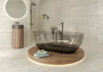 Gresie interior/ exterior Travertino Ever, 60 x 60 cm, bej, mat, texturat - imagine 5