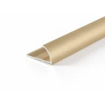 Profil aluminiu gresie NAP 10, colț exterior oval, 10 mm x 2,7 m, auriu