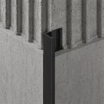 Profil aluminiu gresie AP10, colț exterior tip L, 10 mm x 2,7 m, negru metalic - imagine 2