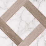 Gresie interior Marmo Wood, 40 x 40 cm, alb, mat